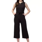 Casual And Regular Wear Jumpsuit (Black)