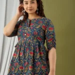 Printed Cotton Short Kurti