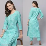 Ocean Green Kurta Pant set