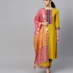 Yellow Straight Kurta Set