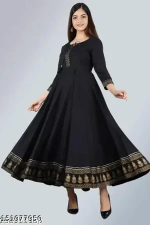 Black anarkali