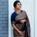 Blue Banarasi Saree